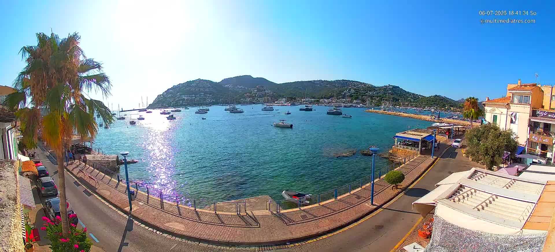 Mallorca, Port d' Andratx Sunset Live Cam - Balearic Islands, Spain