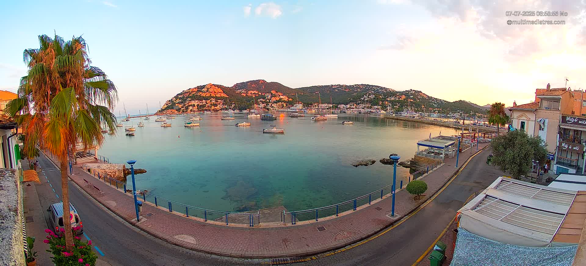Mallorca, Port d' Andratx Sunset Live Cam - Balearic Islands, Spain