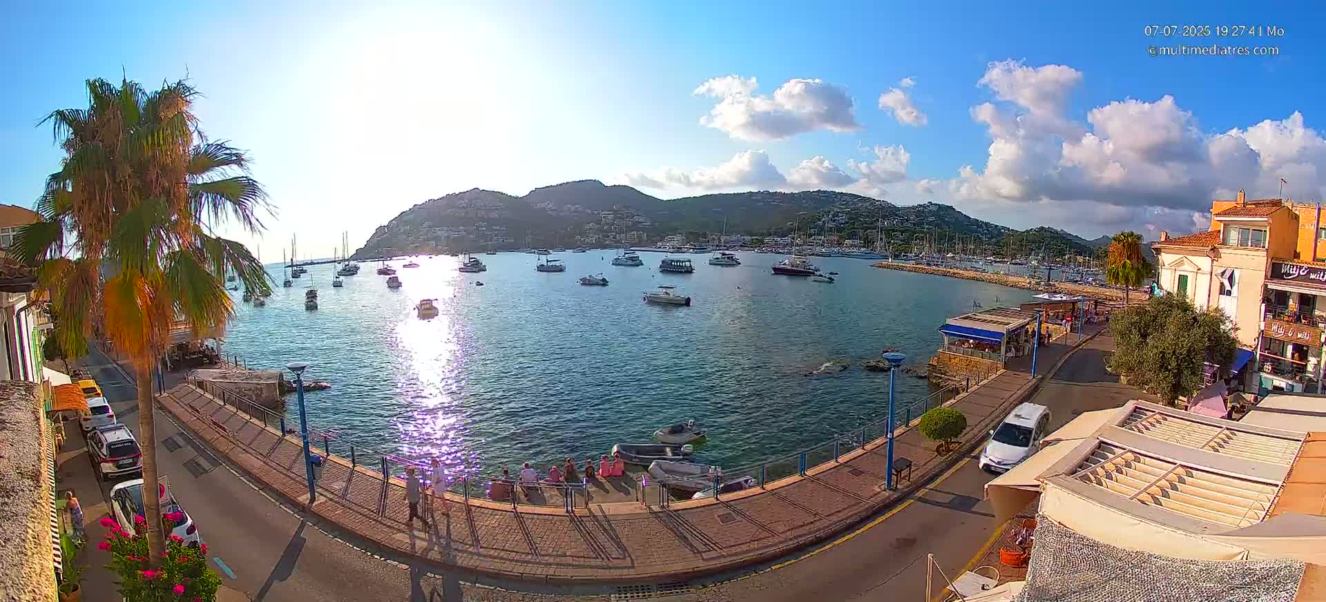 Mallorca, Port d' Andratx Sunset Live Cam - Balearic Islands, Spain