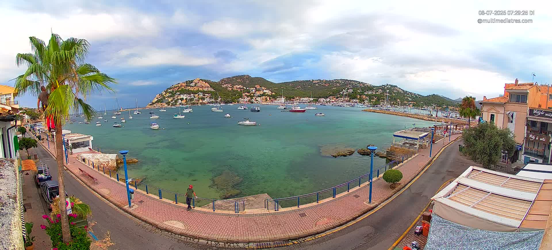 Mallorca, Port d' Andratx Sunset Live Cam - Balearic Islands, Spain