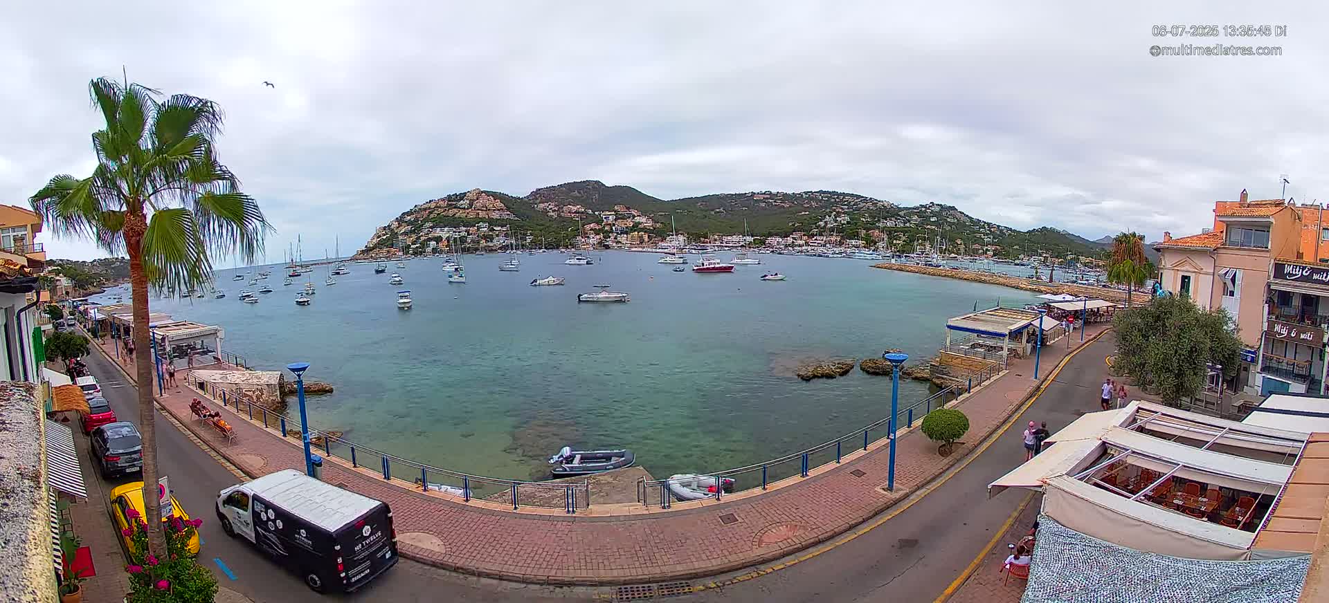 Mallorca, Port d' Andratx Sunset Live Cam - Balearic Islands, Spain