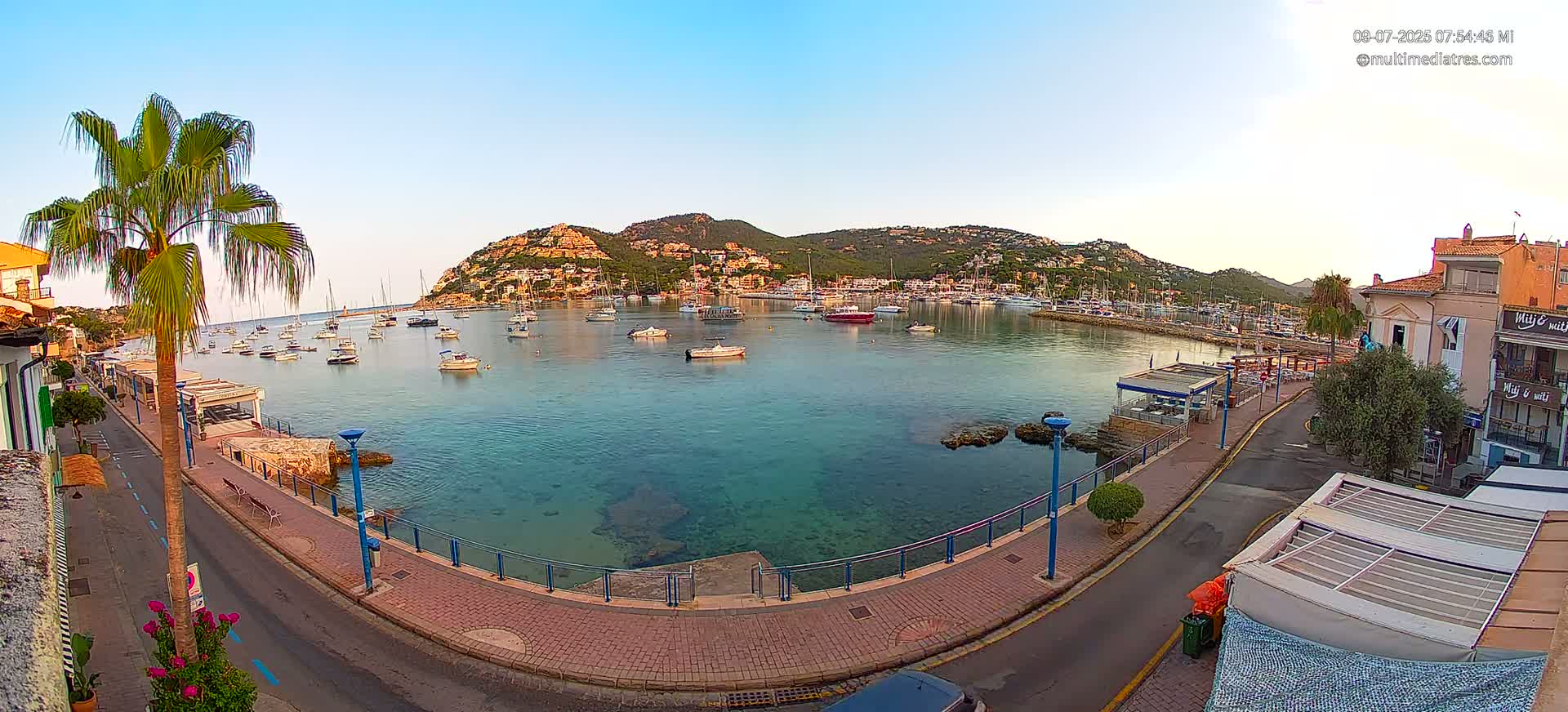 Mallorca, Port d' Andratx Sunset Live Cam - Balearic Islands, Spain