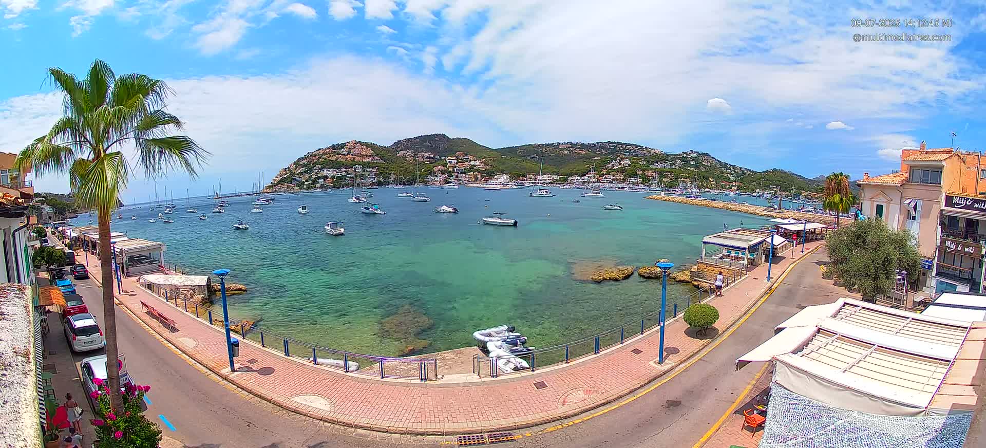 Mallorca, Port d' Andratx Sunset Live Cam - Balearic Islands, Spain