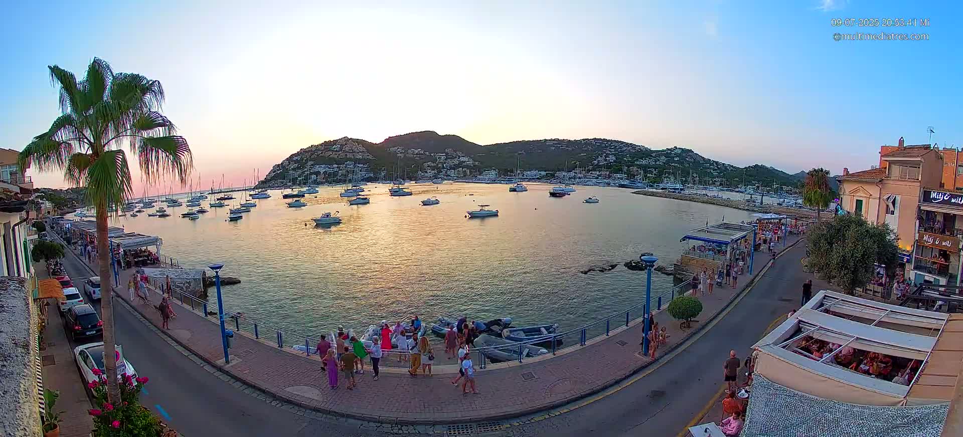 Mallorca, Port d' Andratx Sunset Live Cam - Balearic Islands, Spain