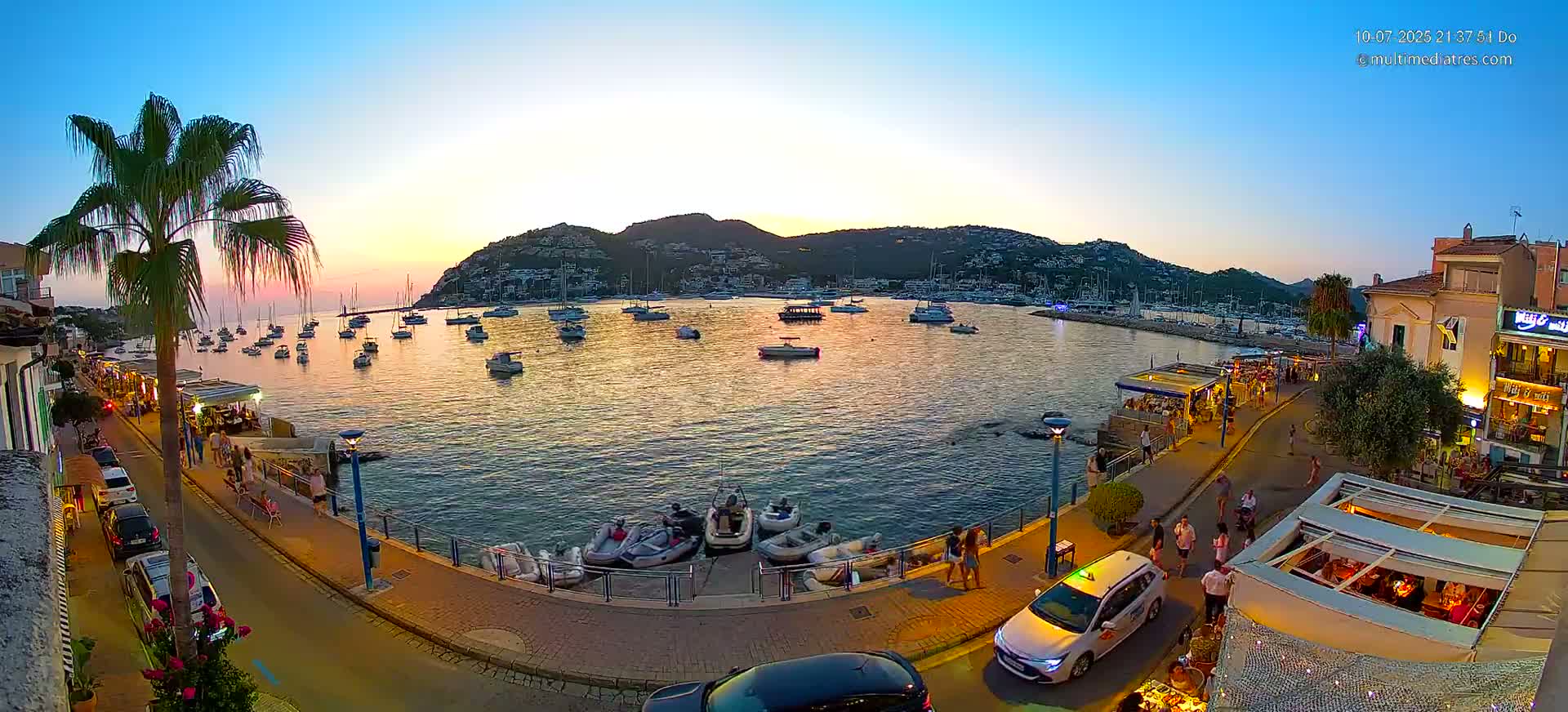 Mallorca, Port d' Andratx Sunset Live Cam - Balearic Islands, Spain