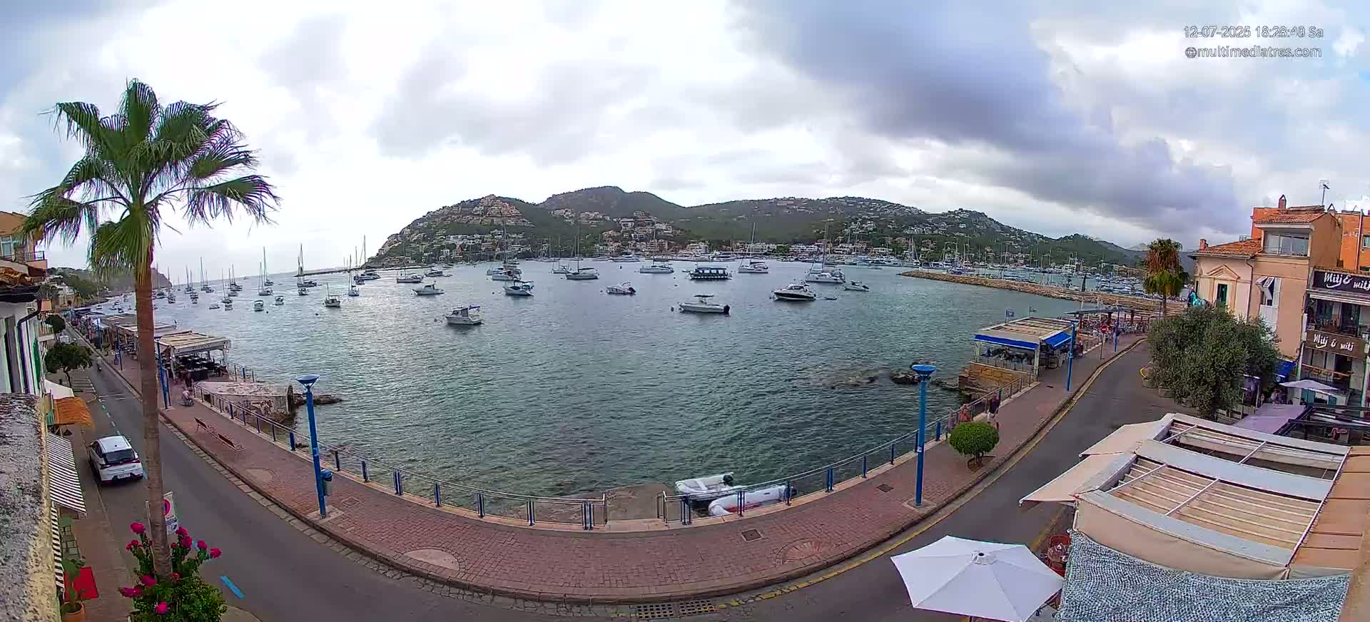 Mallorca, Port d' Andratx Sunset Live Cam - Balearic Islands, Spain