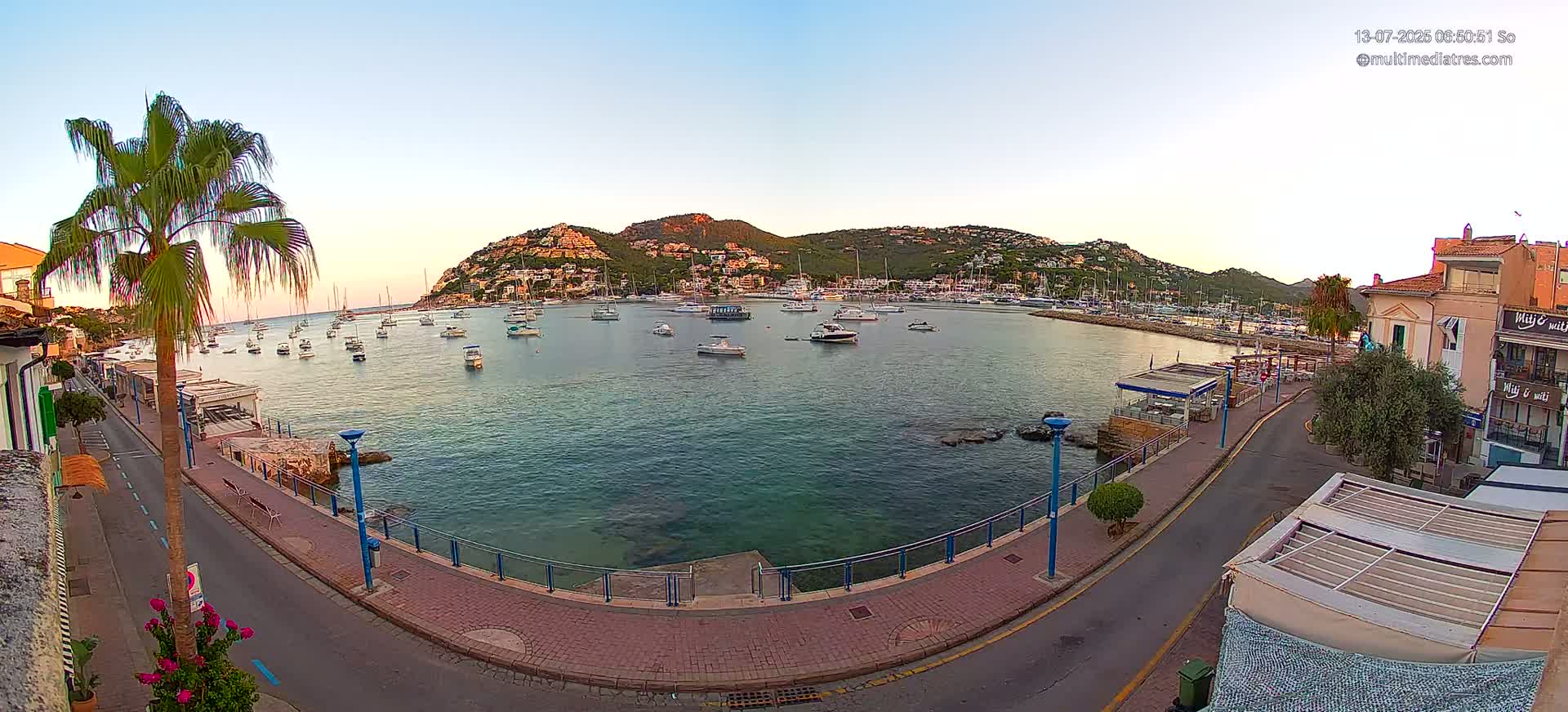 Mallorca, Port d' Andratx Sunset Live Cam - Balearic Islands, Spain