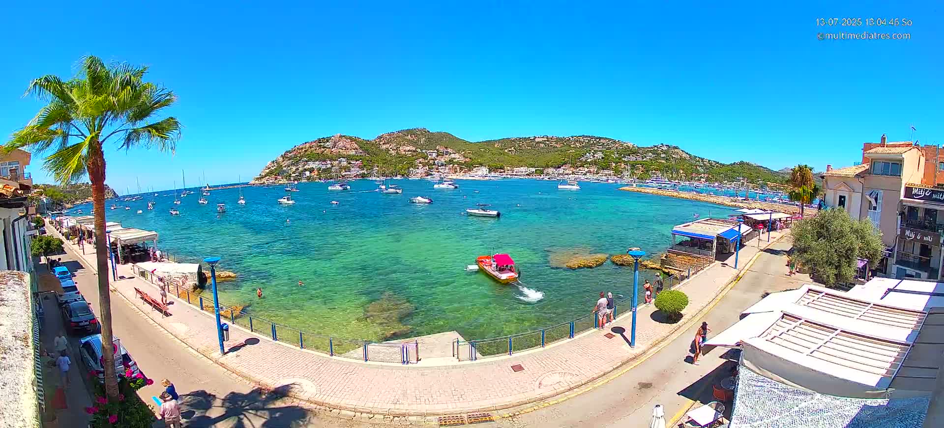 Mallorca, Port d' Andratx Sunset Live Cam - Balearic Islands, Spain