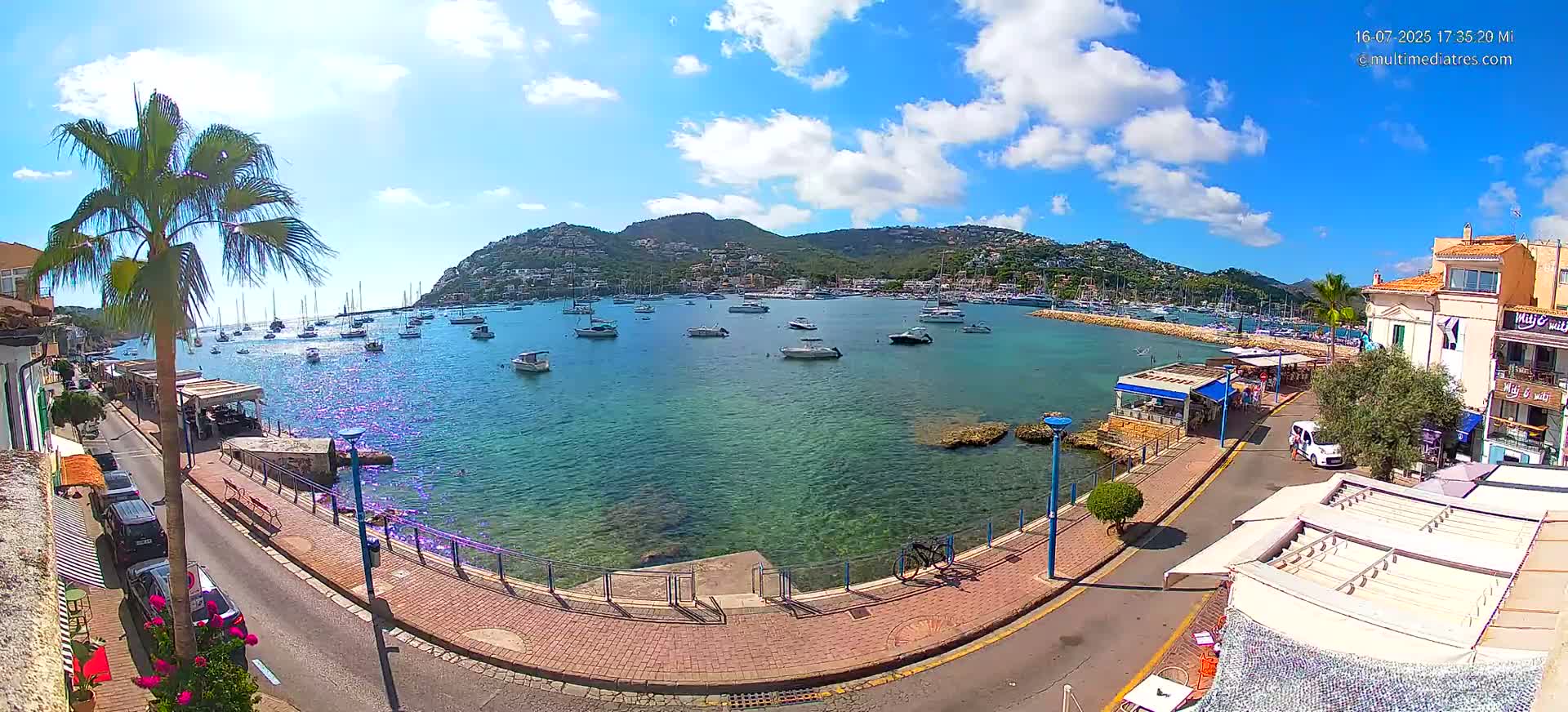 Mallorca, Port d' Andratx Sunset Live Cam - Balearic Islands, Spain
