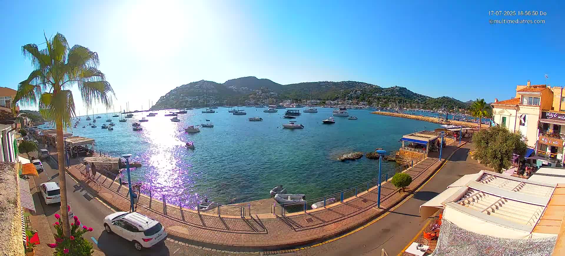 Mallorca, Port d' Andratx Sunset Live Cam - Balearic Islands, Spain