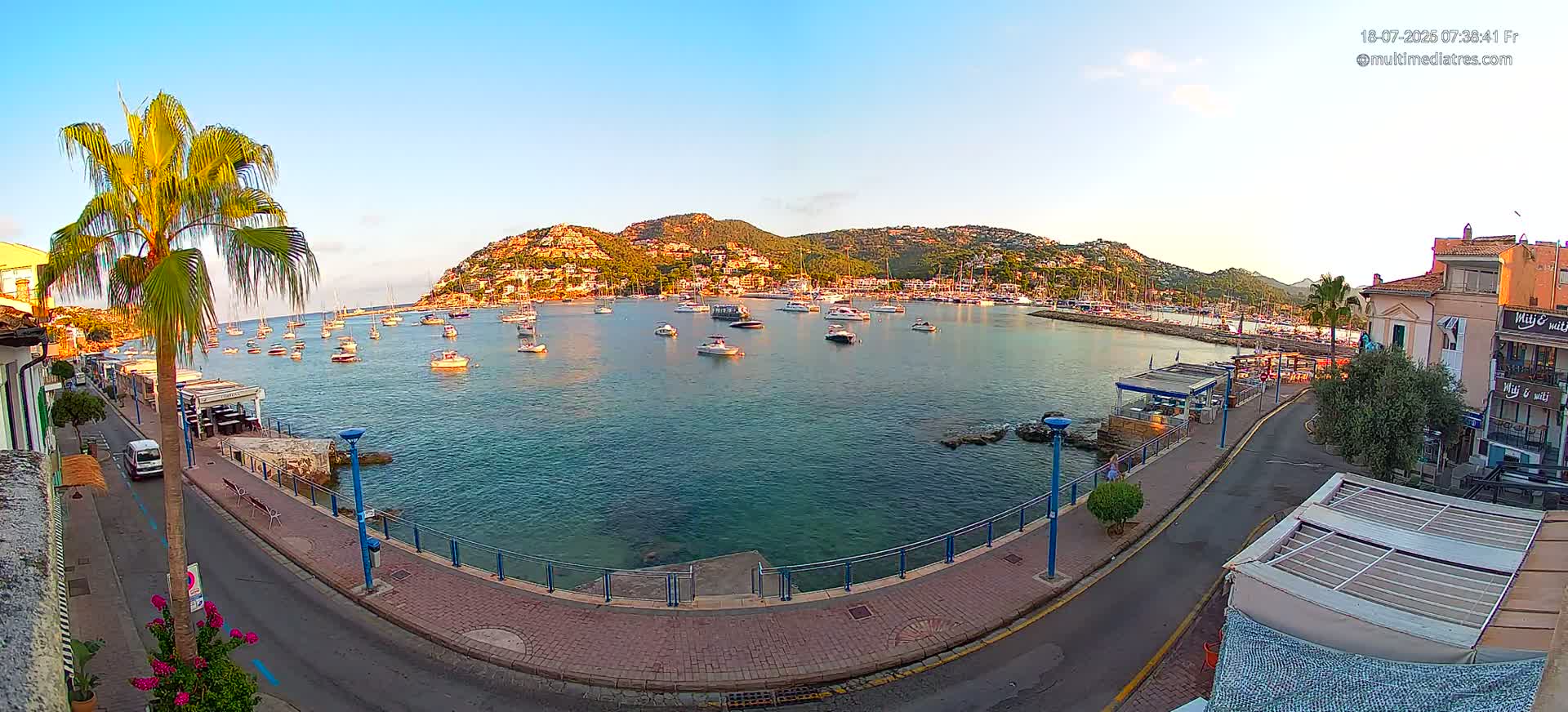Mallorca, Port d' Andratx Sunset Live Cam - Balearic Islands, Spain