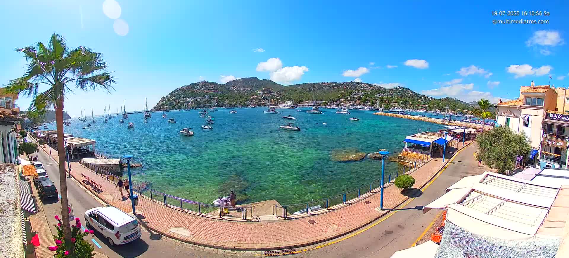 Mallorca, Port d' Andratx Sunset Live Cam - Balearic Islands, Spain
