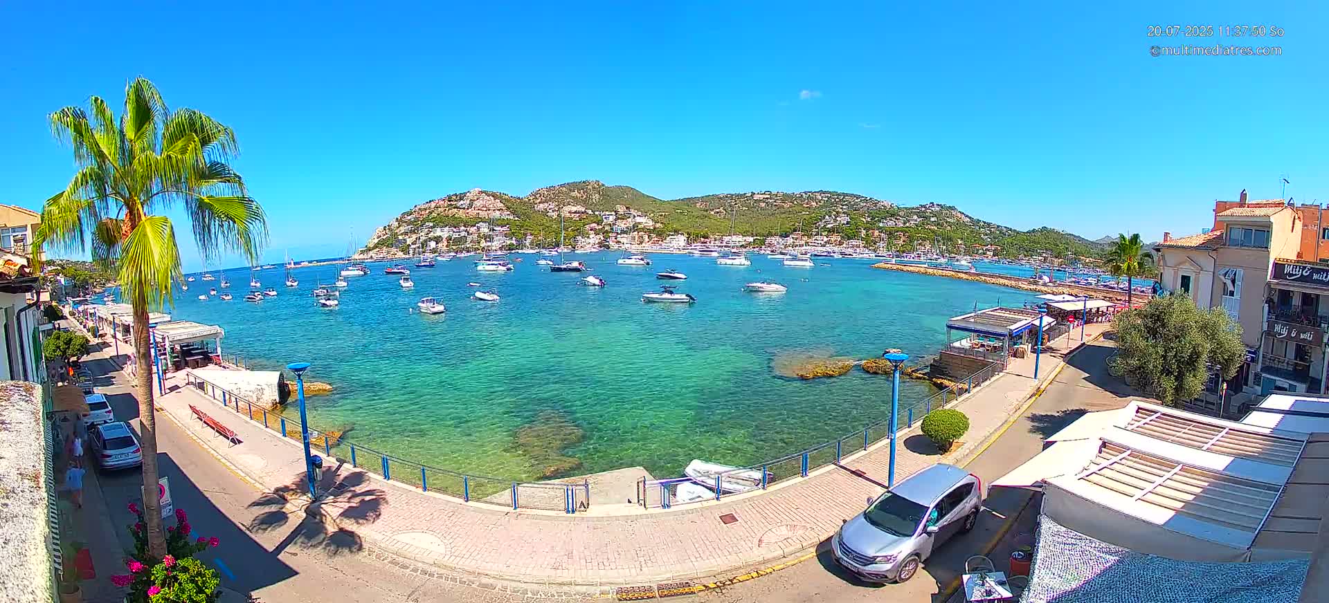 Mallorca, Port d' Andratx Sunset Live Cam - Balearic Islands, Spain