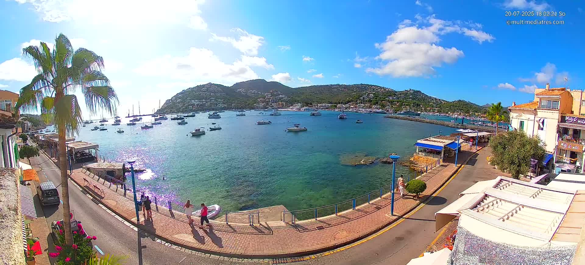 Mallorca, Port d' Andratx Sunset Live Cam - Balearic Islands, Spain