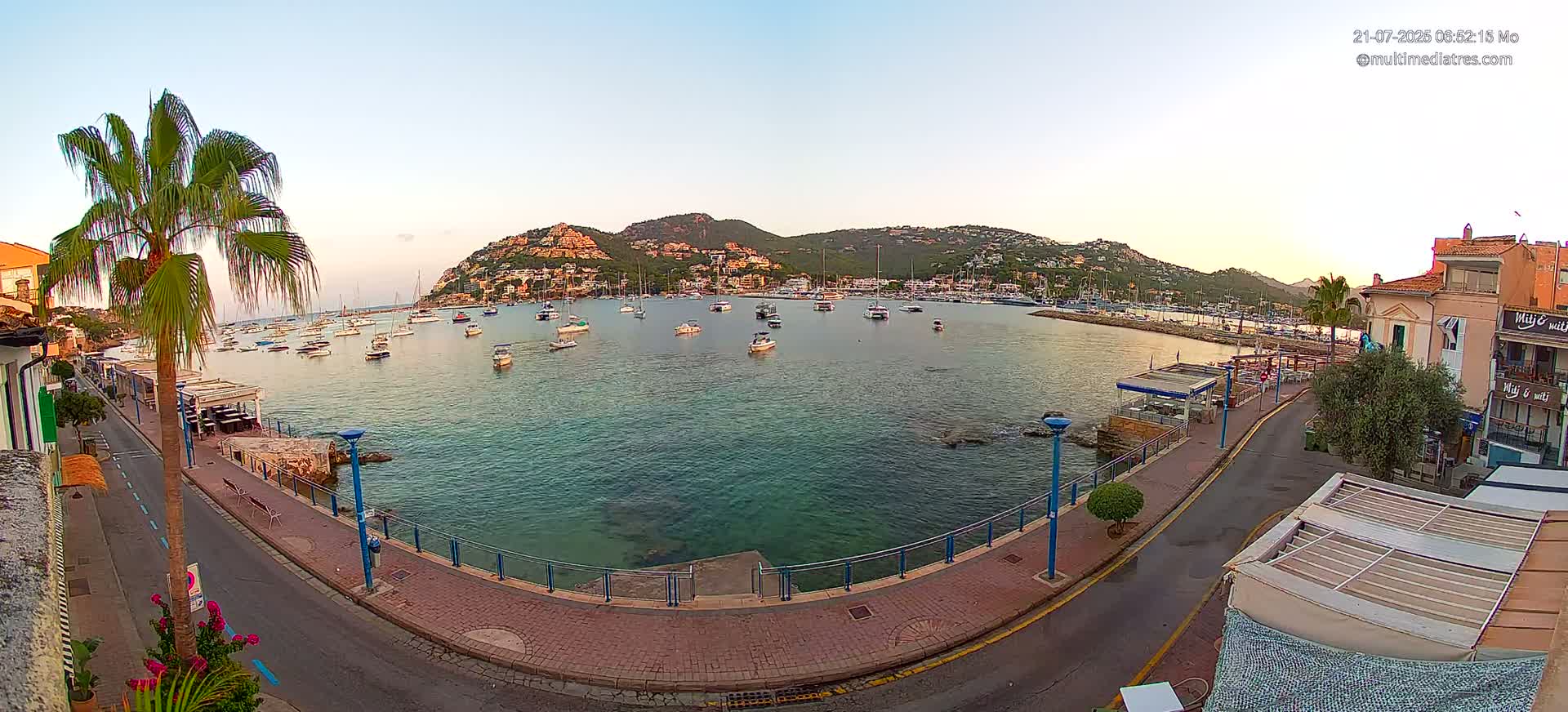 Mallorca, Port d' Andratx Sunset Live Cam - Balearic Islands, Spain