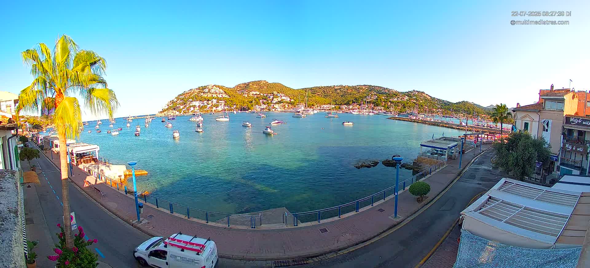 Mallorca, Port d' Andratx Sunset Live Cam - Balearic Islands, Spain