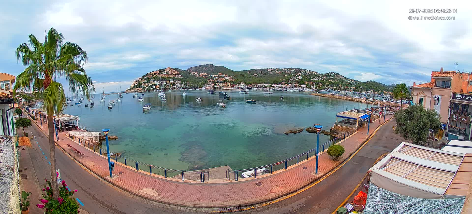Mallorca, Port d' Andratx Sunset Live Cam - Balearic Islands, Spain