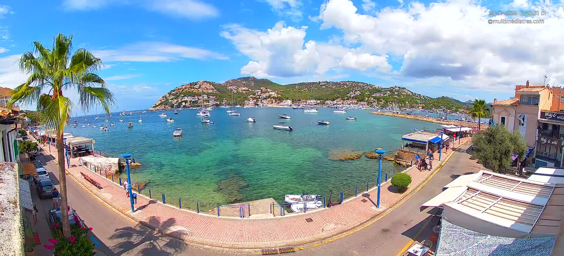 Mallorca, Port d' Andratx Sunset Live Cam - Balearic Islands, Spain