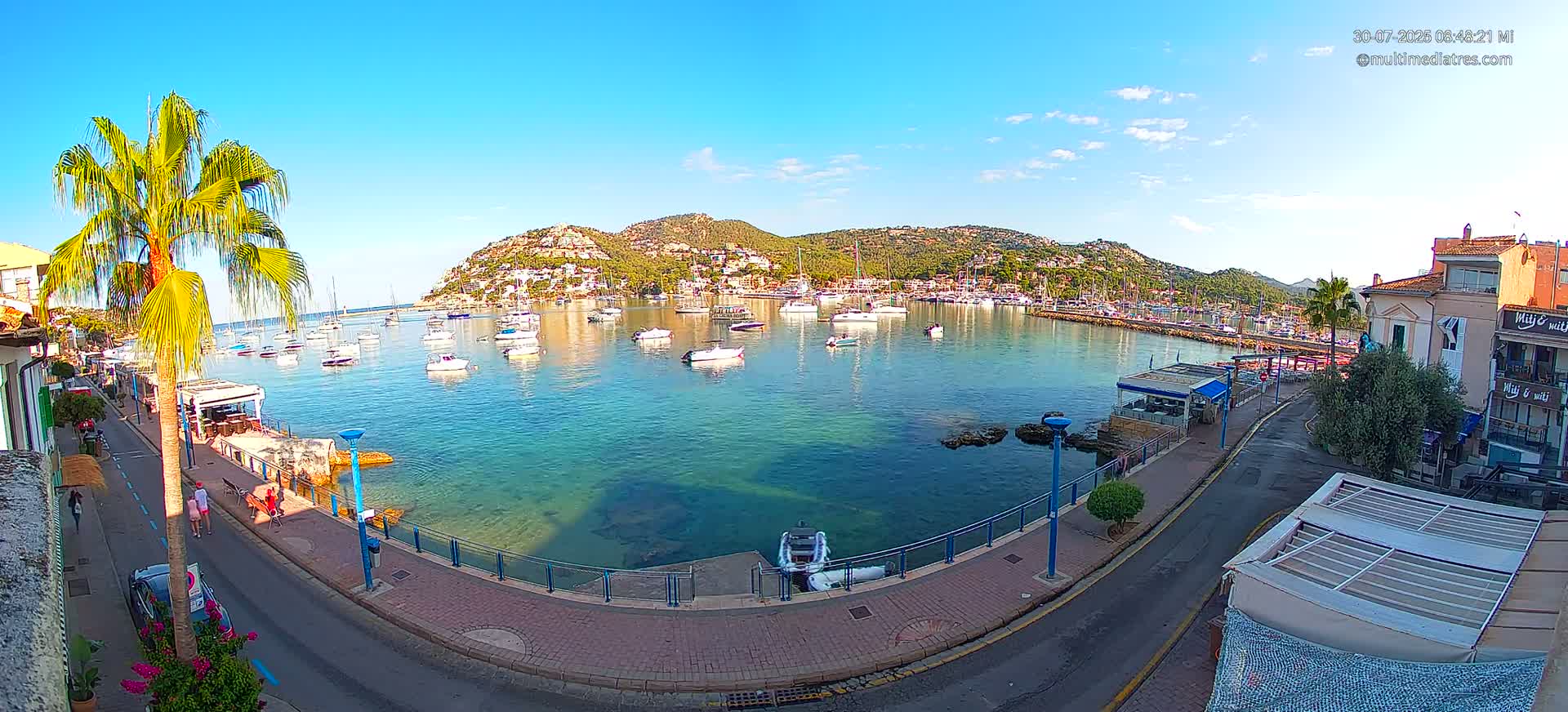 Mallorca, Port d' Andratx Sunset Live Cam - Balearic Islands, Spain