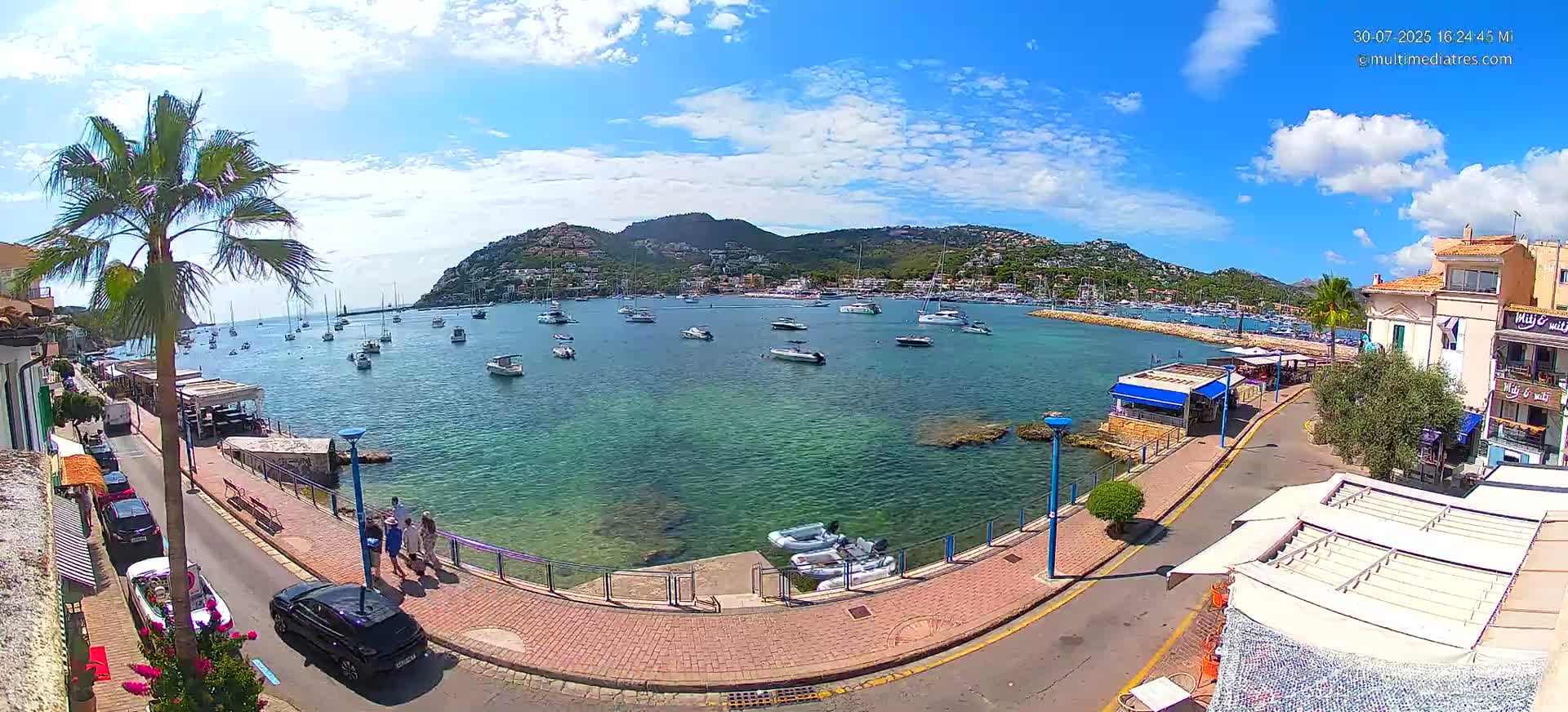 Mallorca, Port d' Andratx Sunset Live Cam - Balearic Islands, Spain