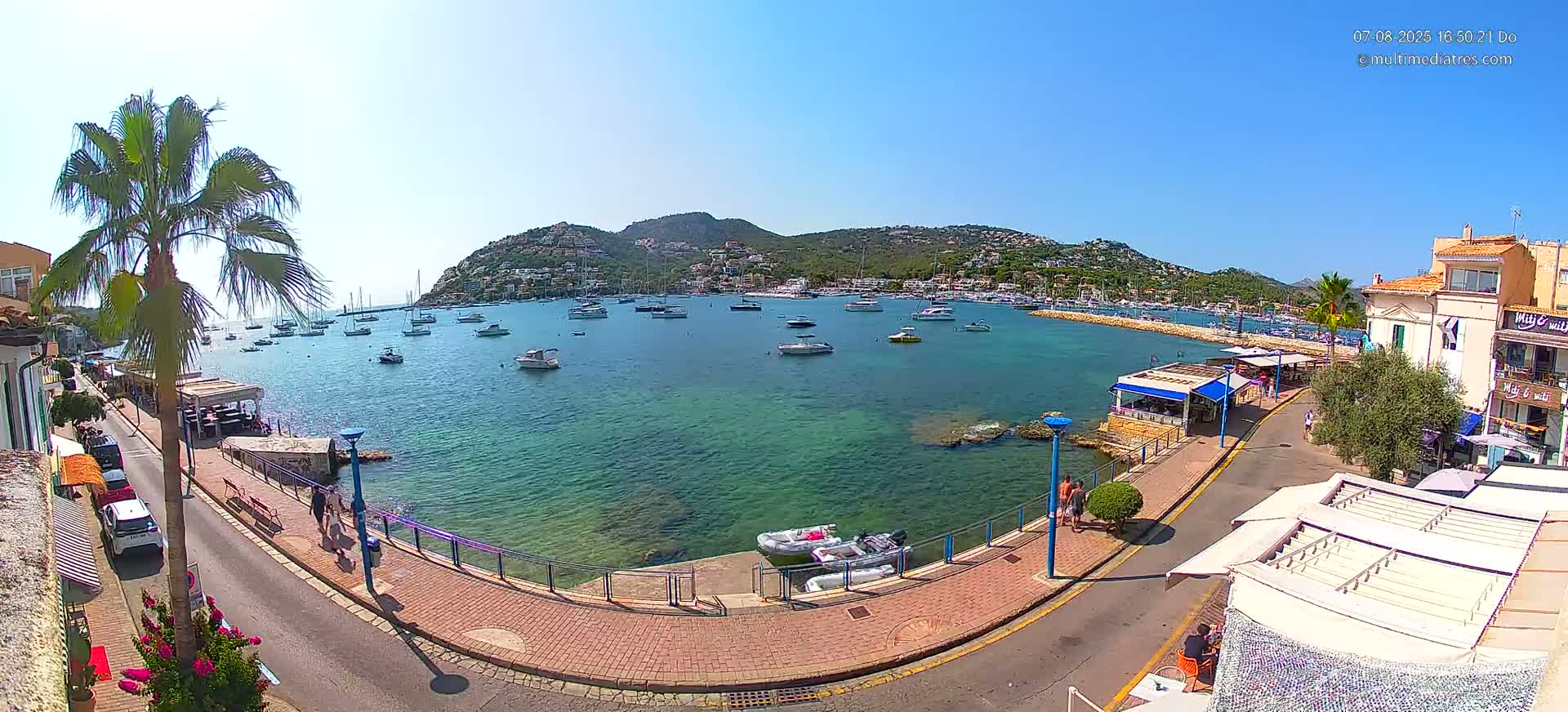 Mallorca, Port d' Andratx Sunset Live Cam - Balearic Islands, Spain
