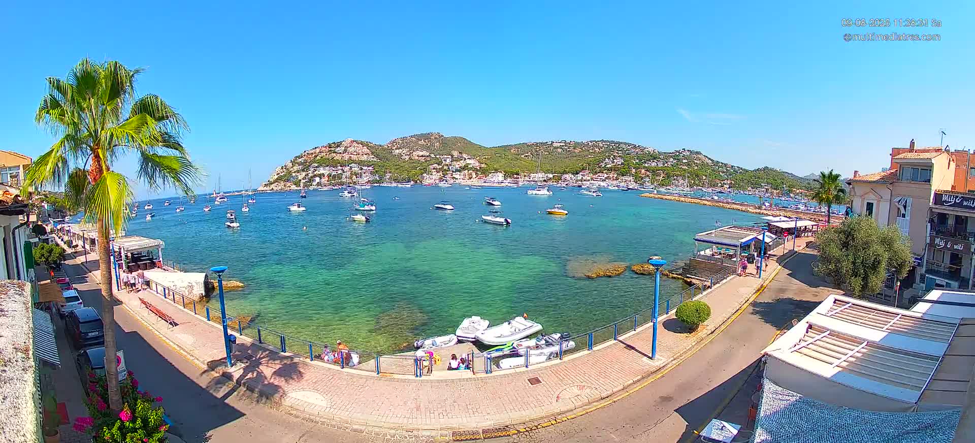 Mallorca, Port d' Andratx Sunset Live Cam - Balearic Islands, Spain