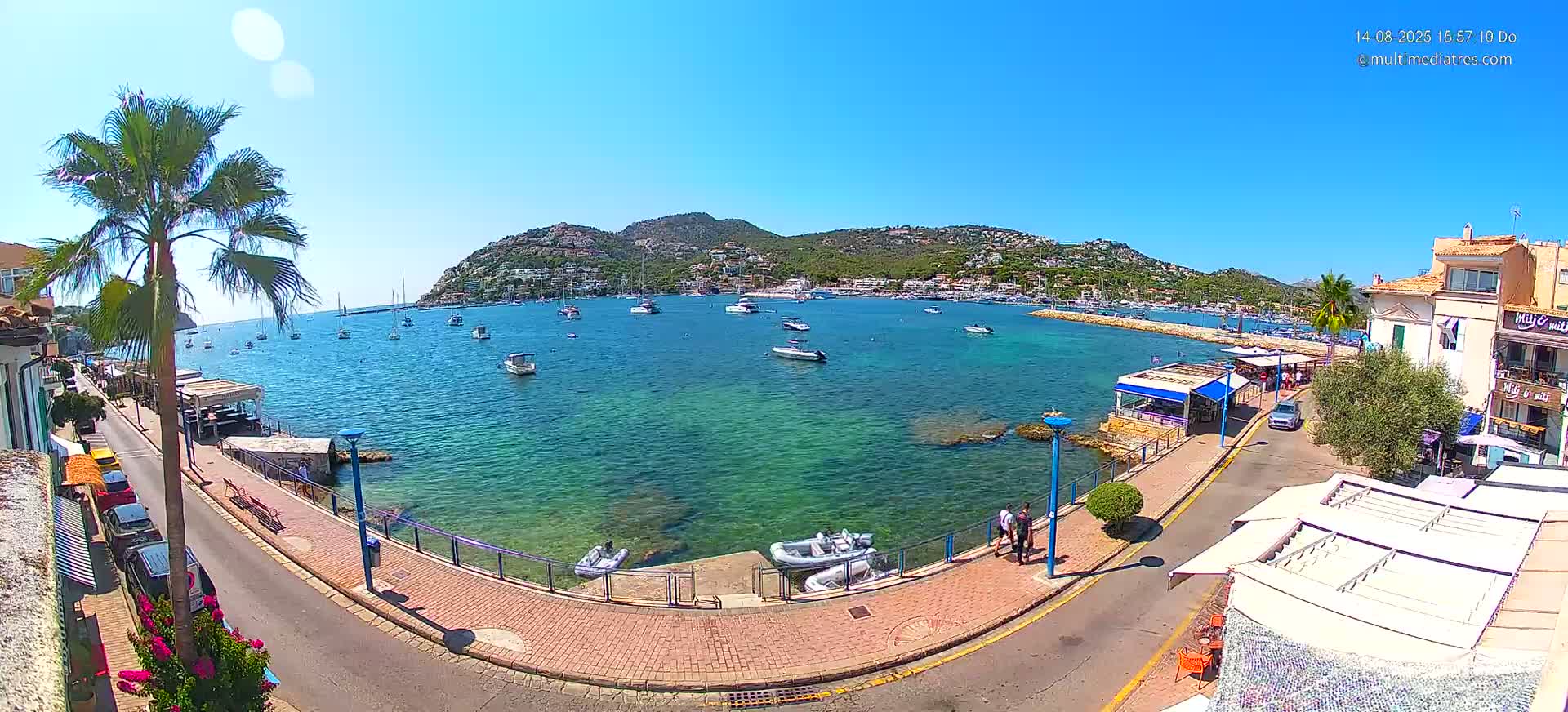 Mallorca, Port d' Andratx Sunset Live Cam - Balearic Islands, Spain