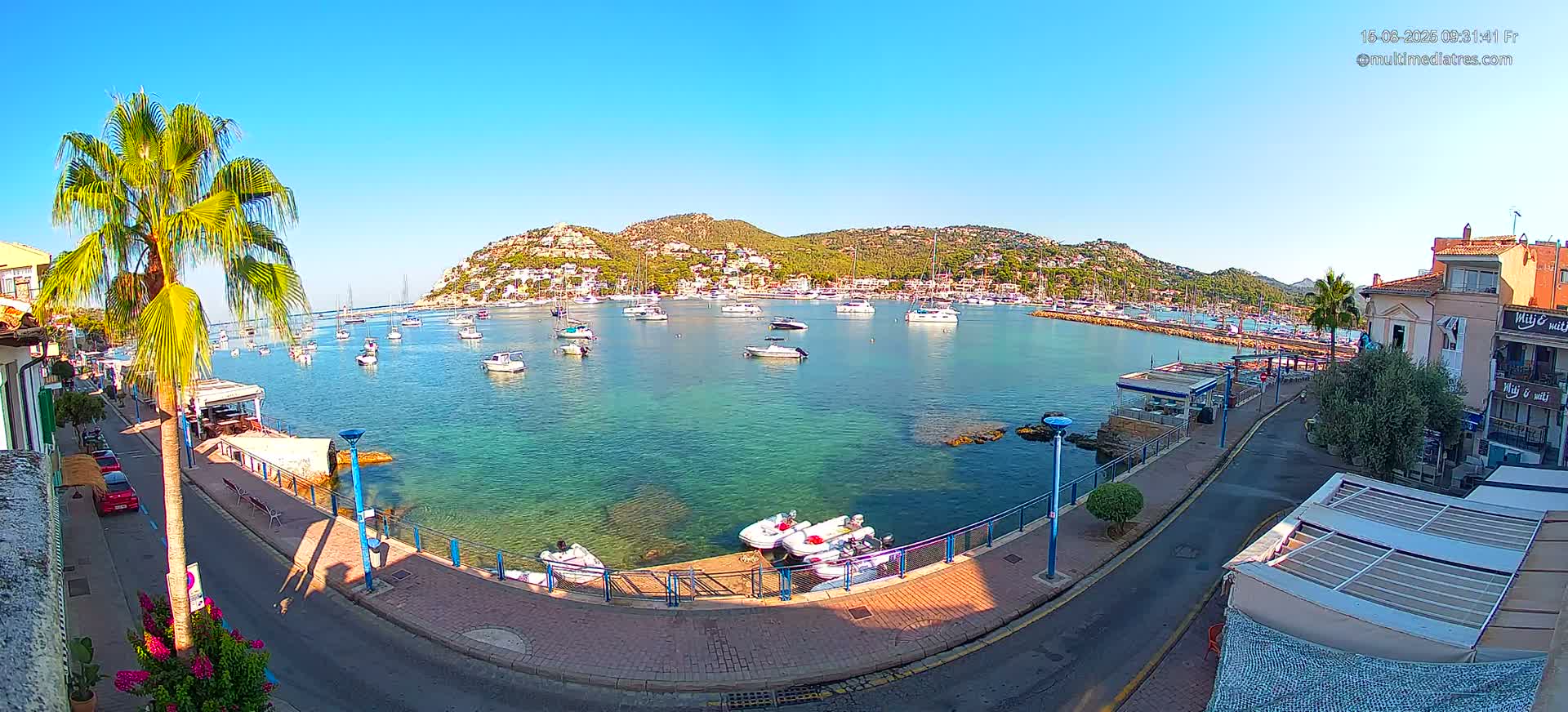 Mallorca, Port d' Andratx Sunset Live Cam - Balearic Islands, Spain