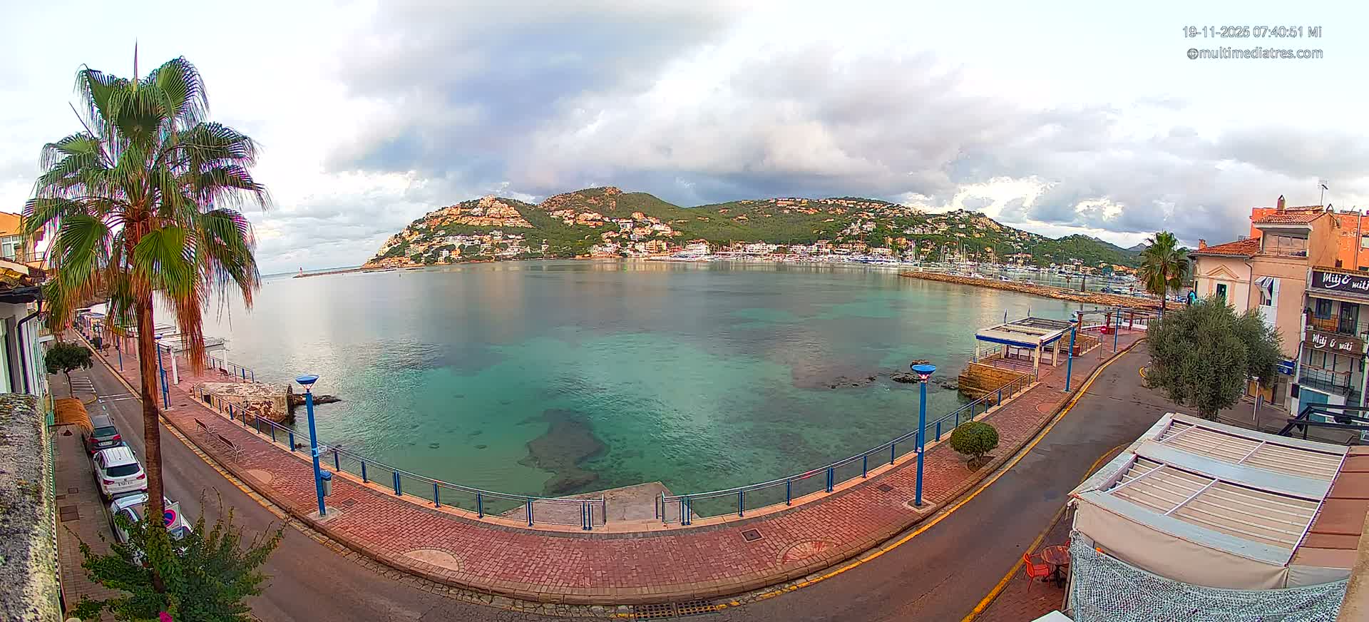 Mallorca, Port d' Andratx Sunset Live Cam - Balearic Islands, Spain