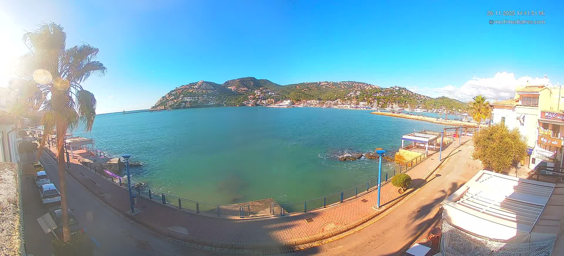 Mallorca, Port d' Andratx Sunset Live Cam - Balearic Islands, Spain