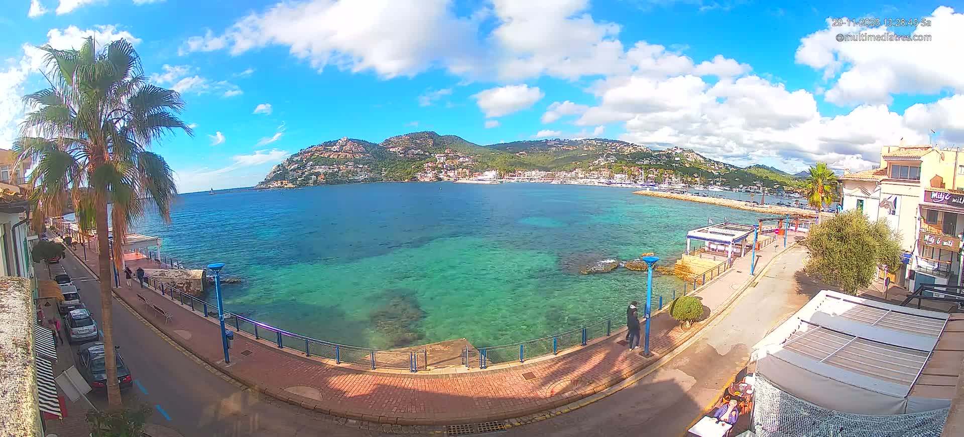 Mallorca, Port d' Andratx Sunset Live Cam - Balearic Islands, Spain