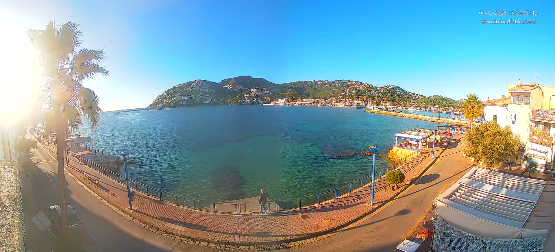 Mallorca, Port d' Andratx Sunset Live Cam - Balearic Islands, Spain