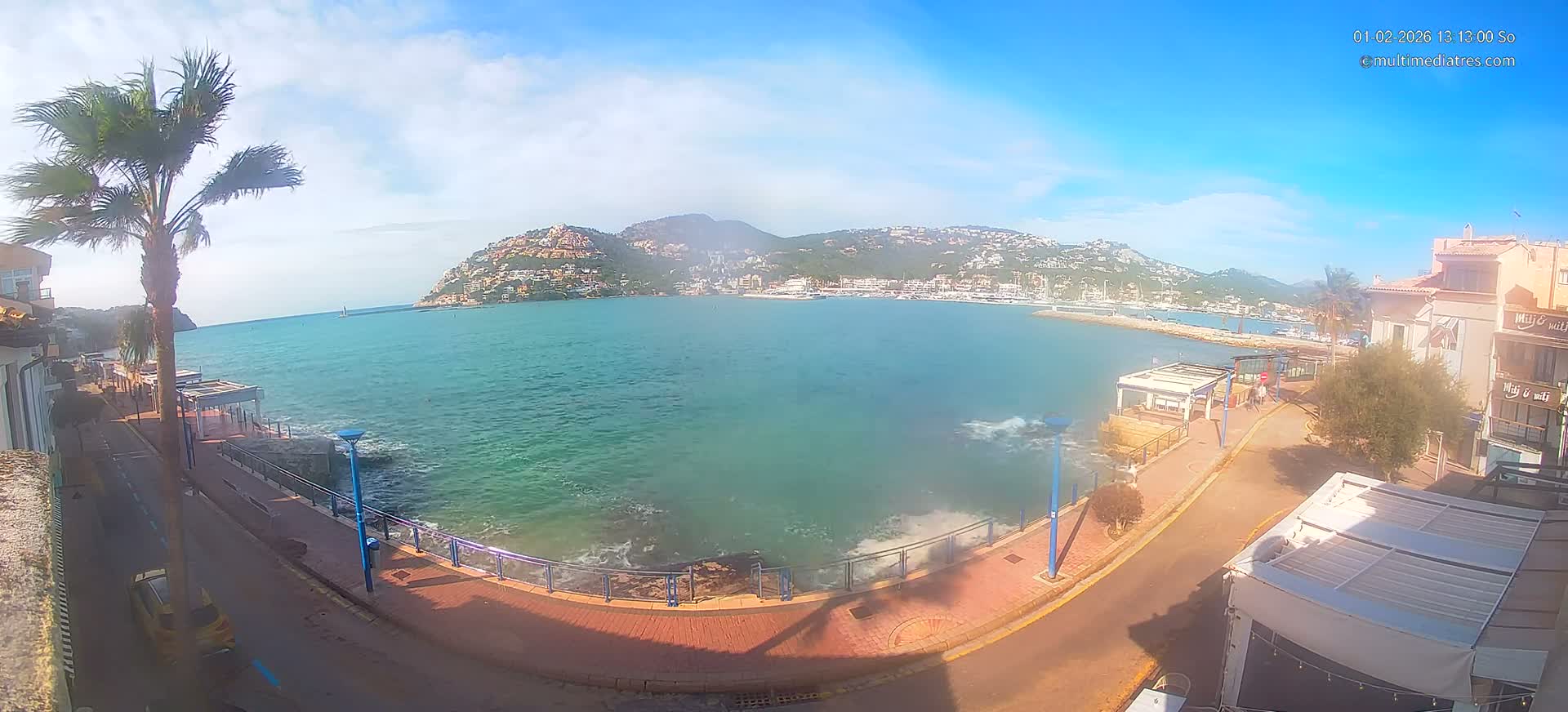 Mallorca, Port d' Andratx Sunset Live Cam - Balearic Islands, Spain