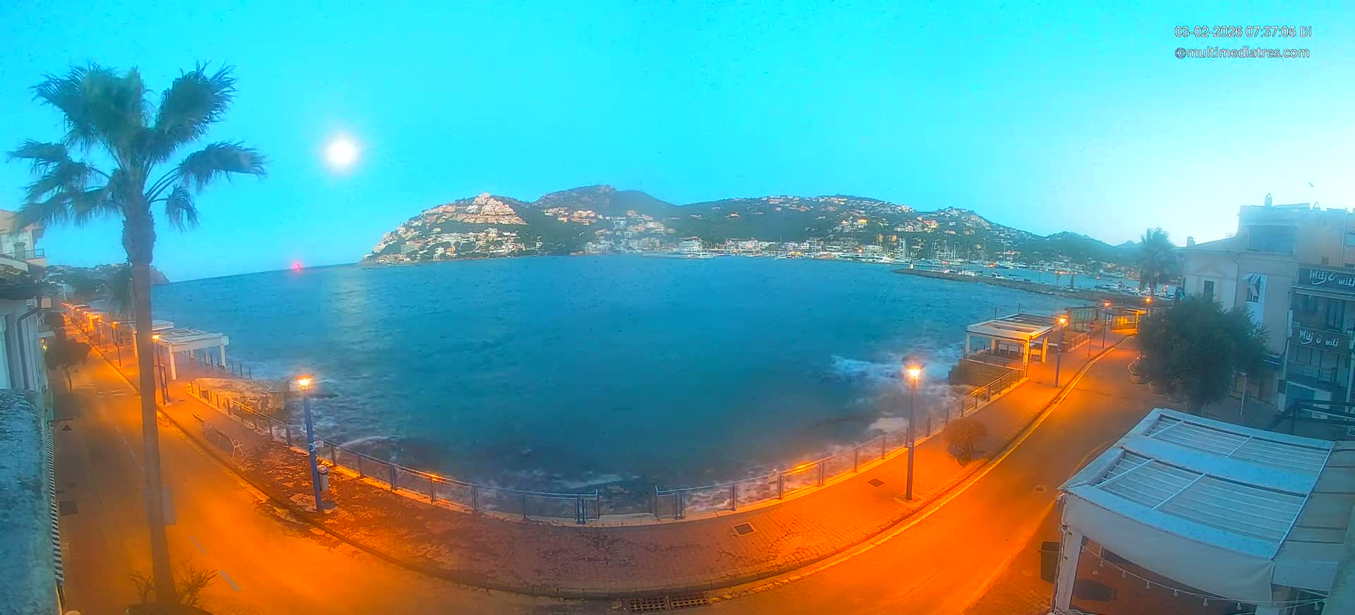 Mallorca, Port d' Andratx Sunset Live Cam - Balearic Islands, Spain