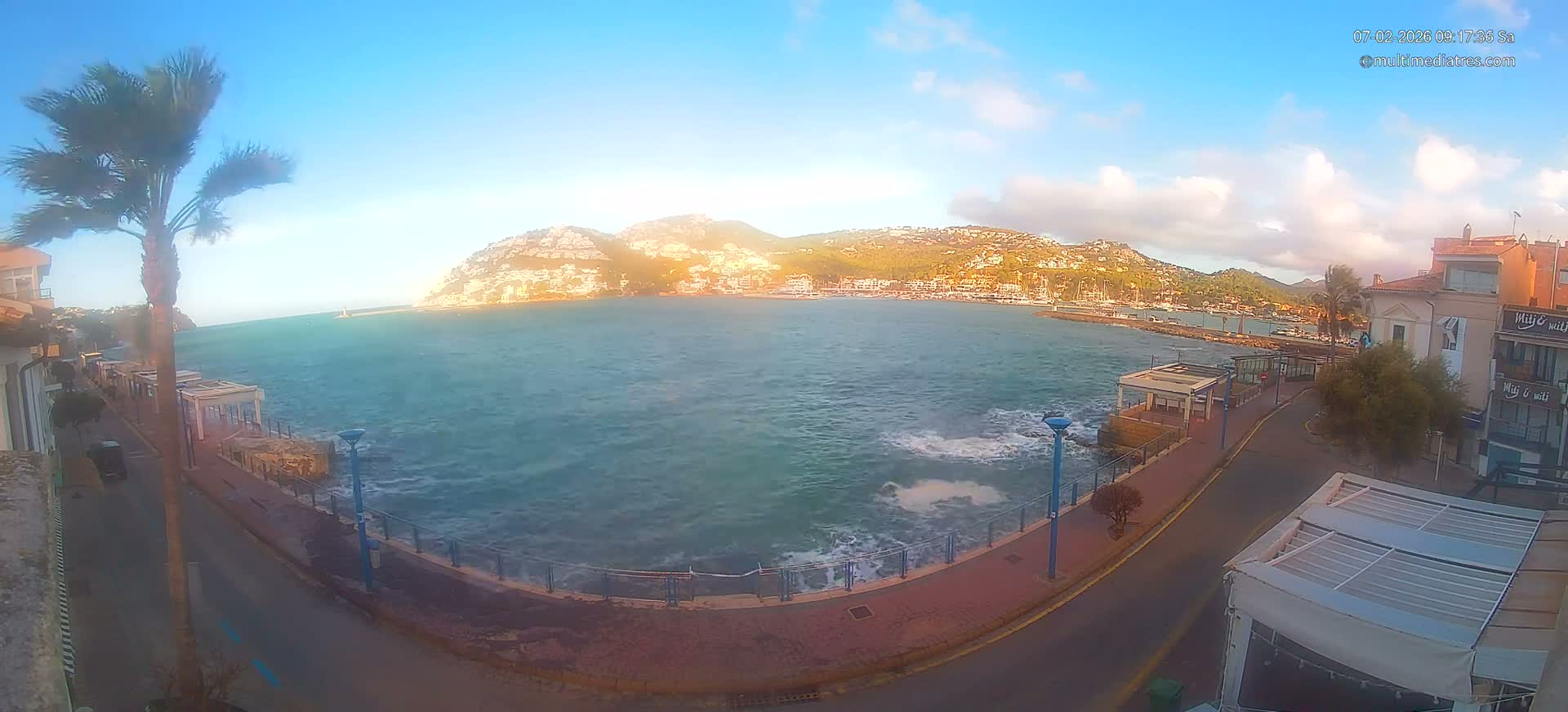 Mallorca, Port d' Andratx Sunset Live Cam - Balearic Islands, Spain