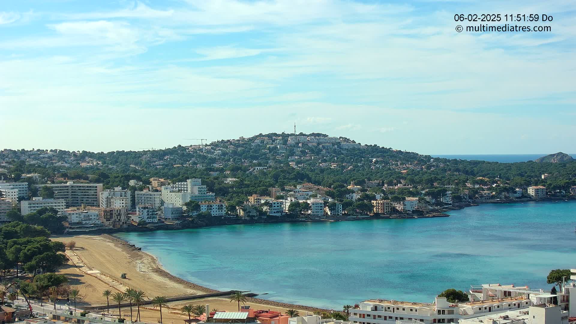 Mallorca, Santa Ponsa Beach Live Cam - Balearic Islands, Spain