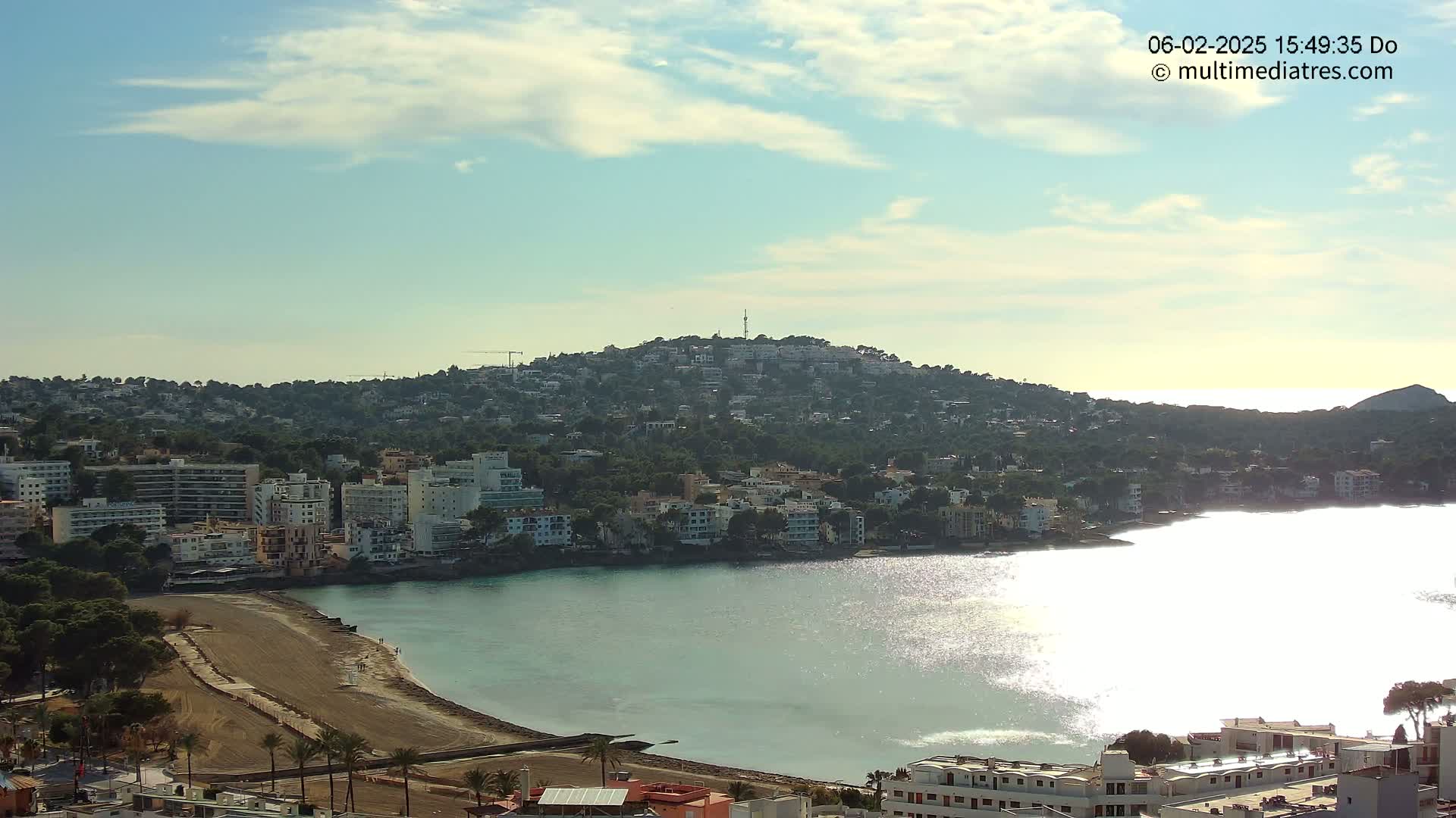 Mallorca, Santa Ponsa Beach Live Cam - Balearic Islands, Spain