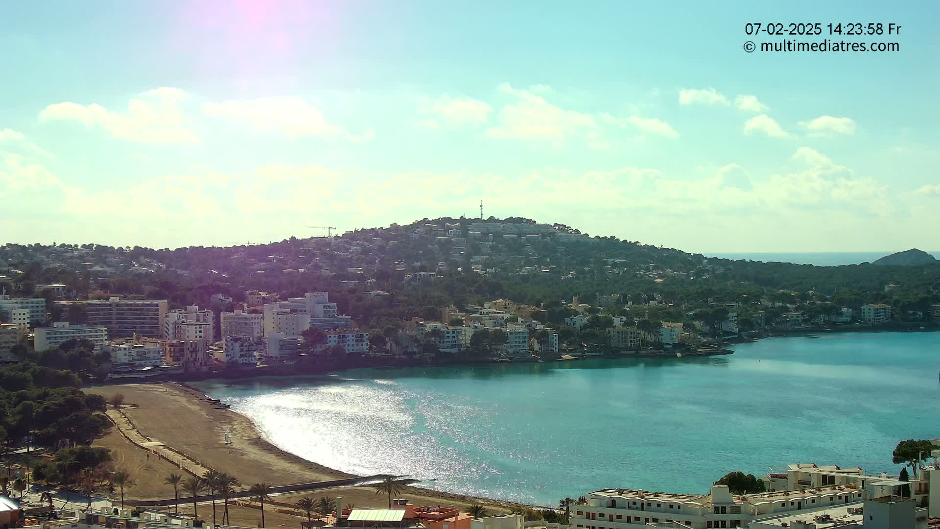 Mallorca, Santa Ponsa Beach Live Cam - Balearic Islands, Spain