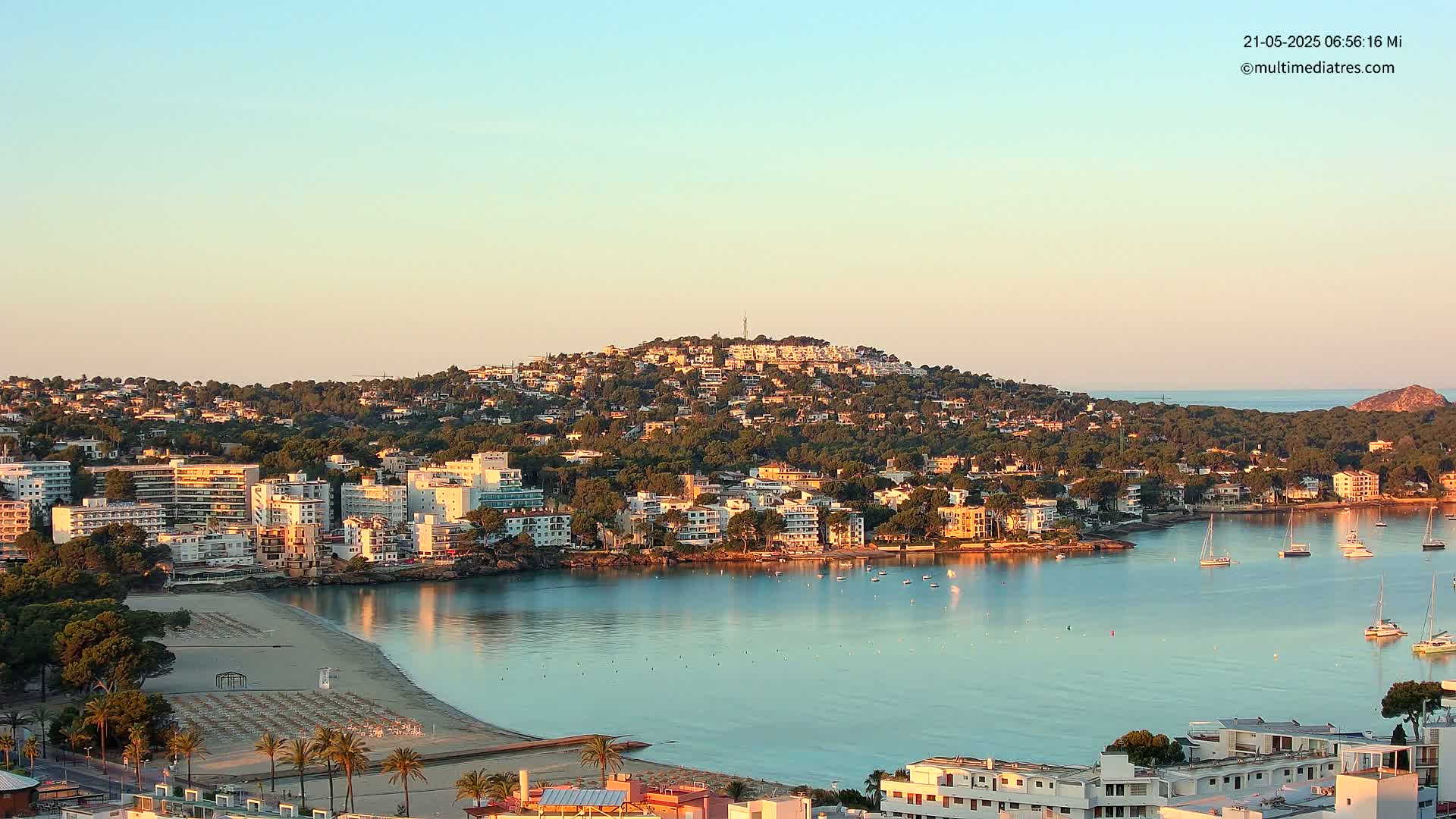 Mallorca, Santa Ponsa Beach Live Cam - Balearic Islands, Spain