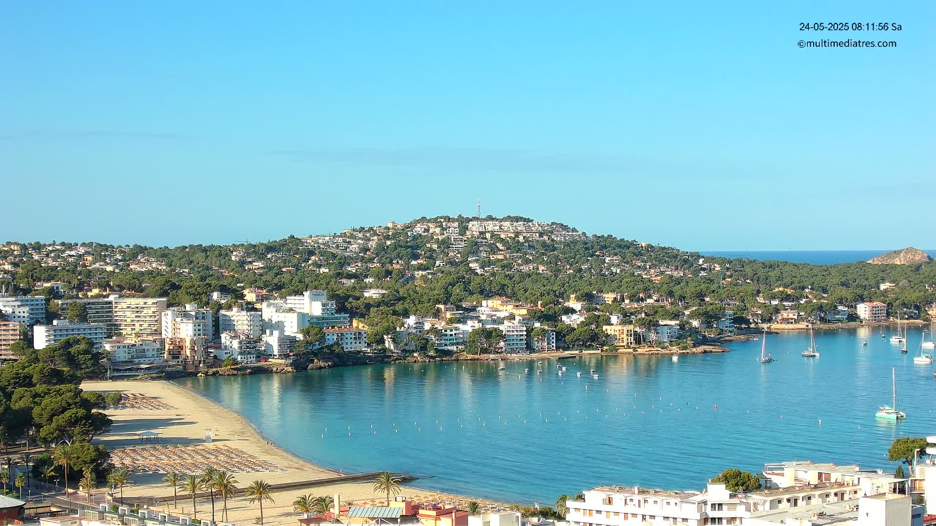 Mallorca, Santa Ponsa Beach Live Cam - Balearic Islands, Spain