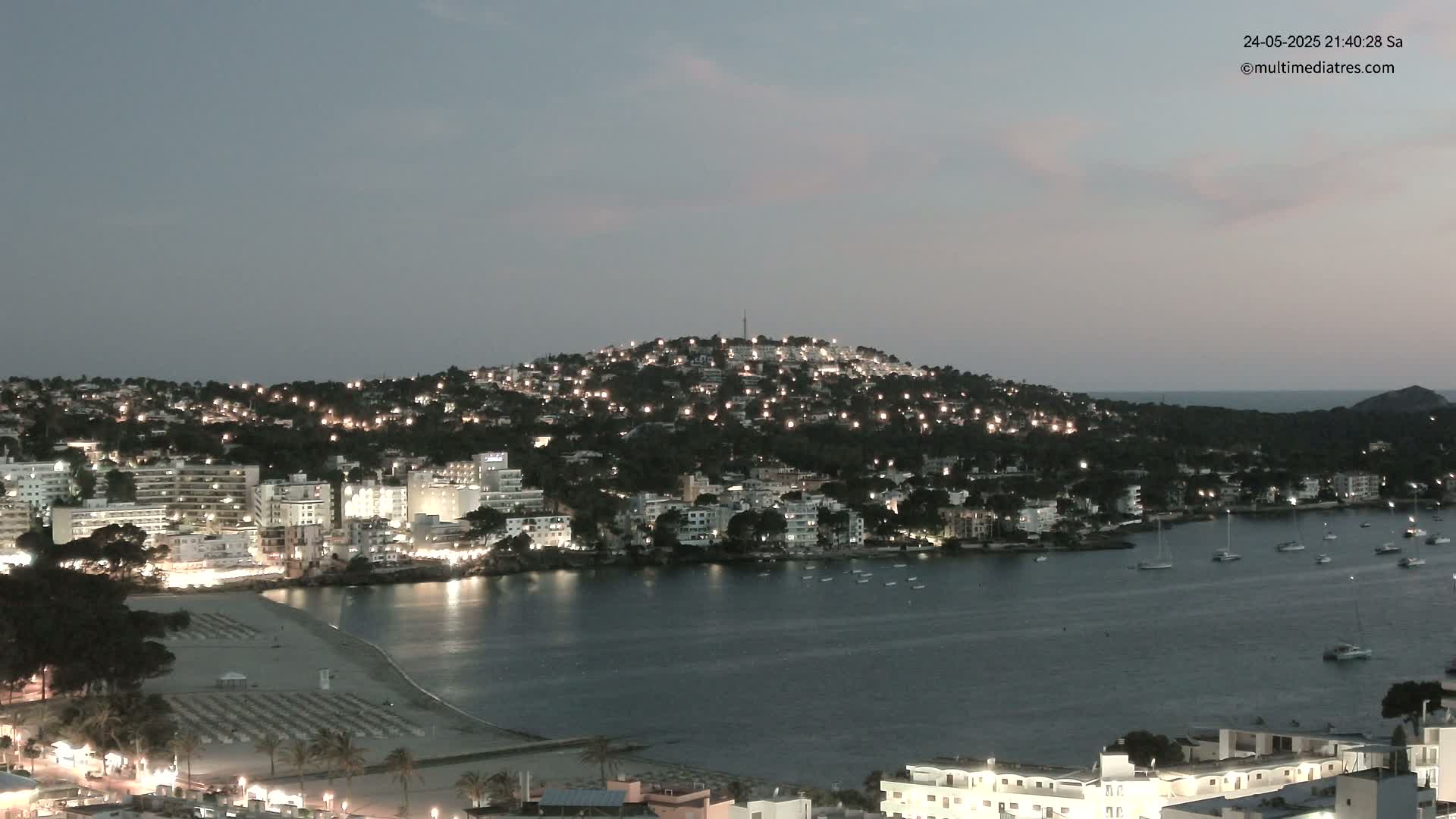 Mallorca, Santa Ponsa Beach Live Cam - Balearic Islands, Spain