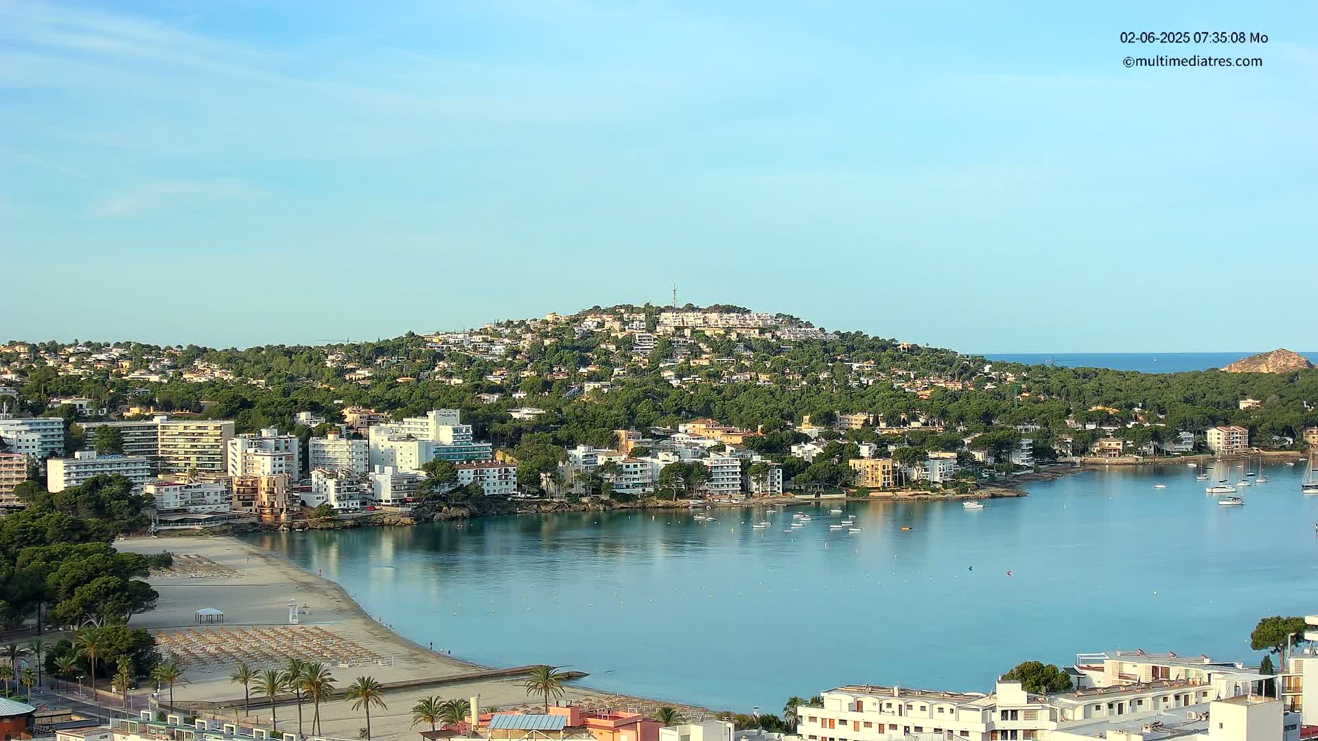 Mallorca, Santa Ponsa Beach Live Cam - Balearic Islands, Spain