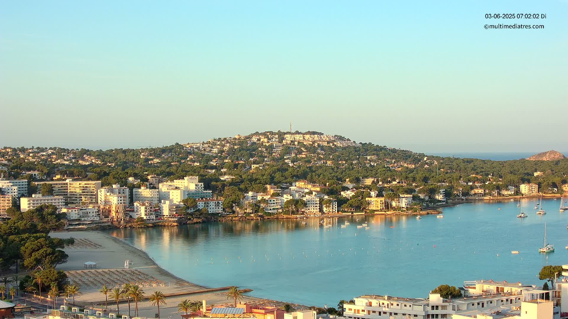 Mallorca, Santa Ponsa Beach Live Cam - Balearic Islands, Spain