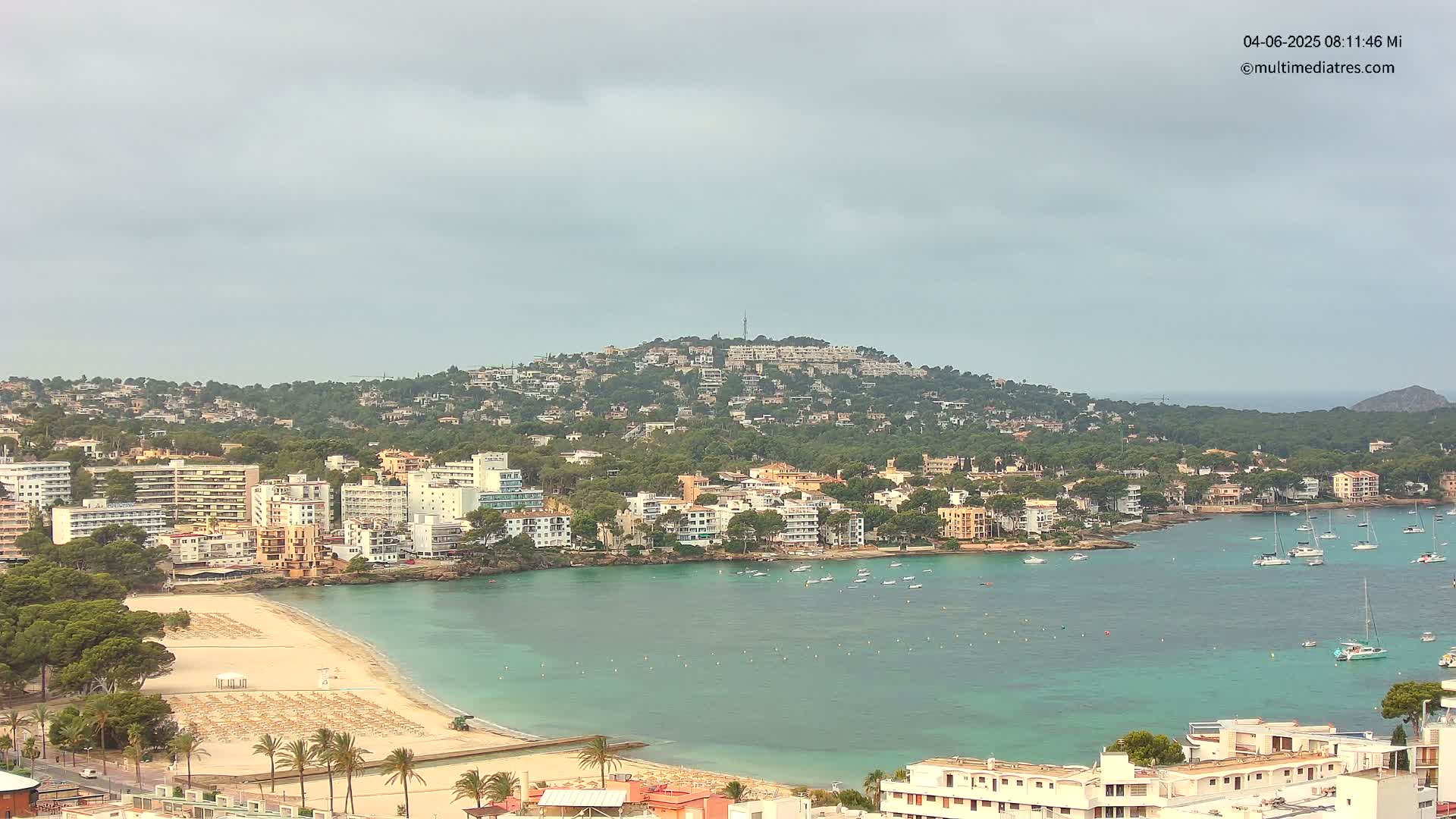 Mallorca, Santa Ponsa Beach Live Cam - Balearic Islands, Spain