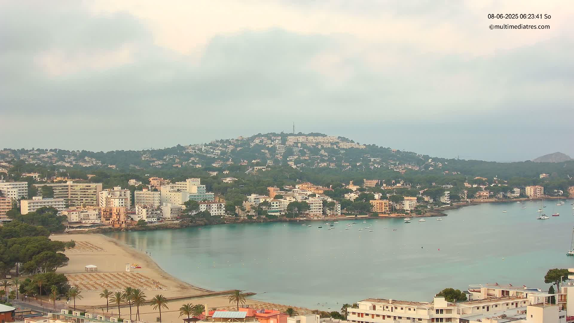 Mallorca, Santa Ponsa Beach Live Cam - Balearic Islands, Spain