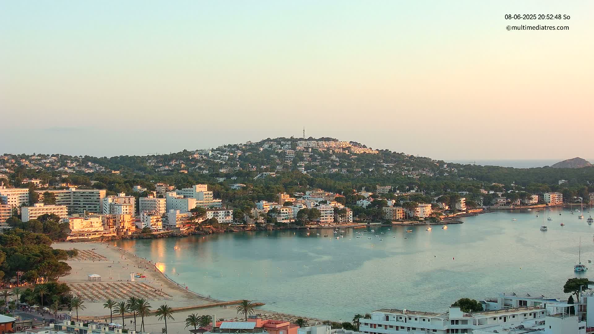 Mallorca, Santa Ponsa Beach Live Cam - Balearic Islands, Spain