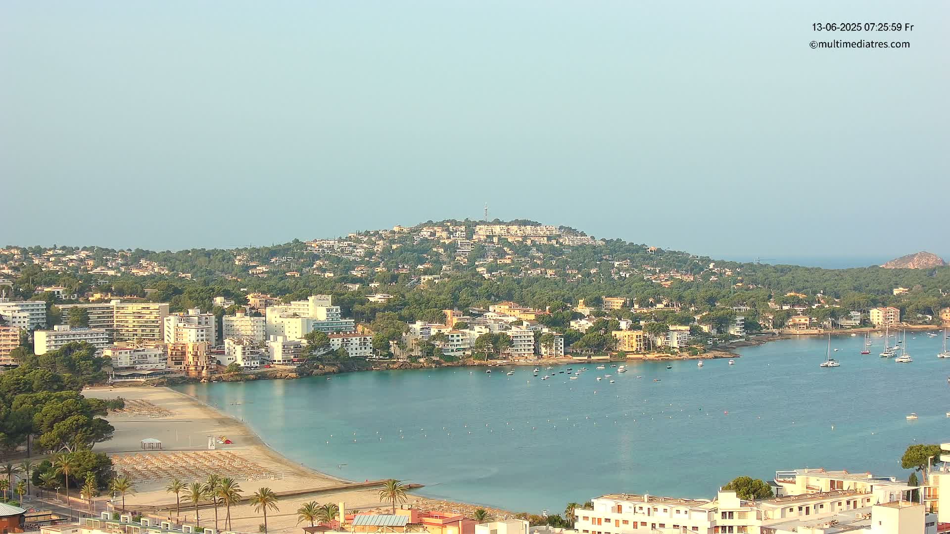 Mallorca, Santa Ponsa Beach Live Cam - Balearic Islands, Spain