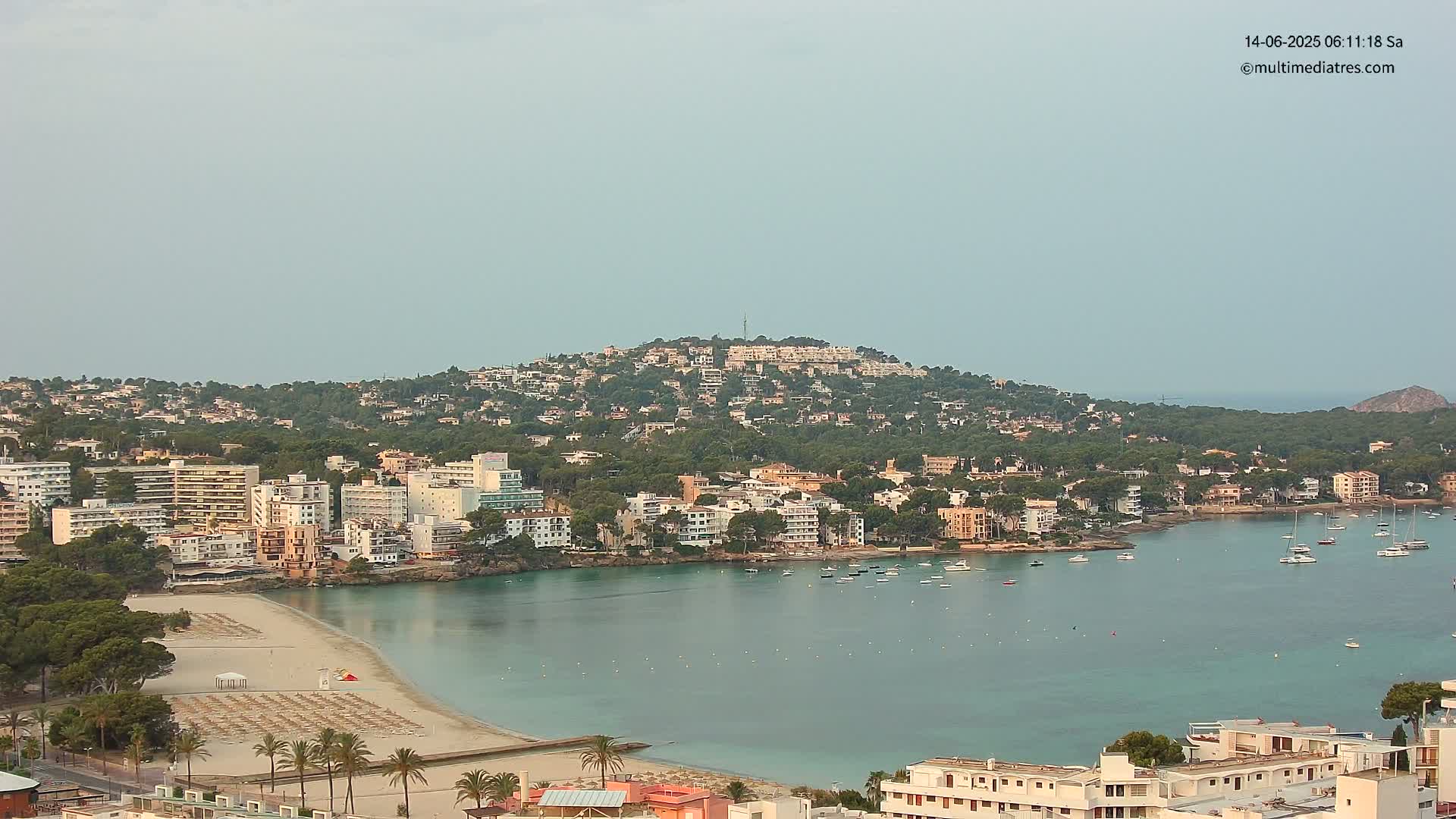 Mallorca, Santa Ponsa Beach Live Cam - Balearic Islands, Spain