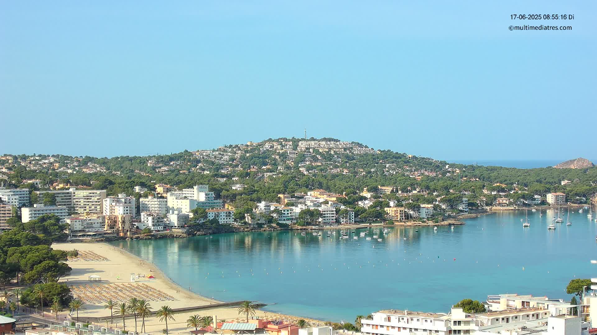 Mallorca, Santa Ponsa Beach Live Cam - Balearic Islands, Spain