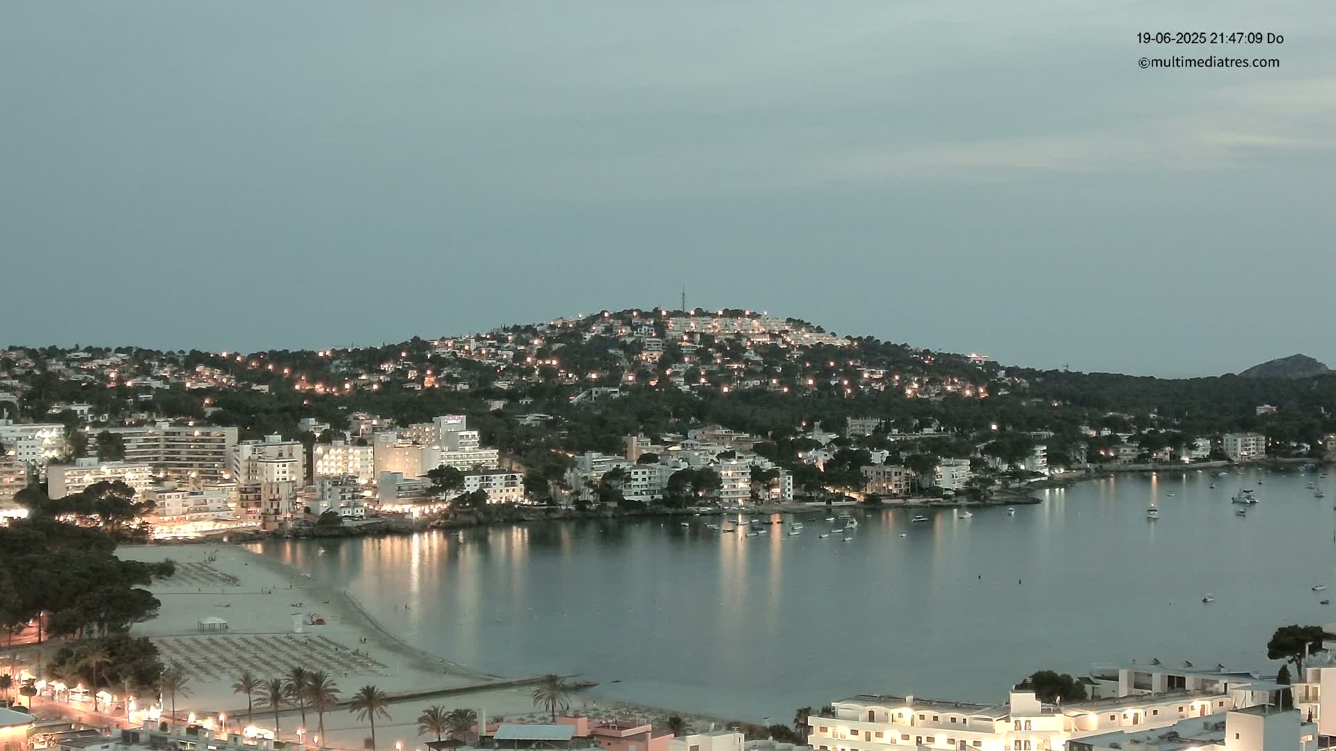 Mallorca, Santa Ponsa Beach Live Cam - Balearic Islands, Spain